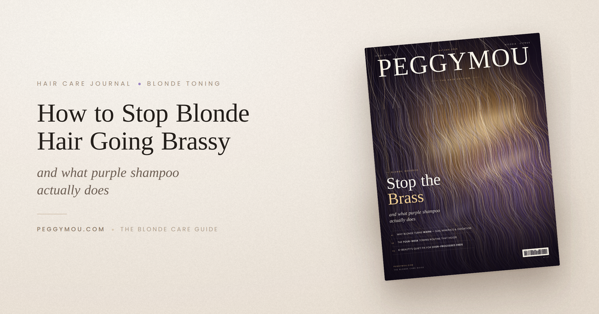 How to Stop Blonde Hair Going Brassy (and What Purple Shampoo Actually Does)