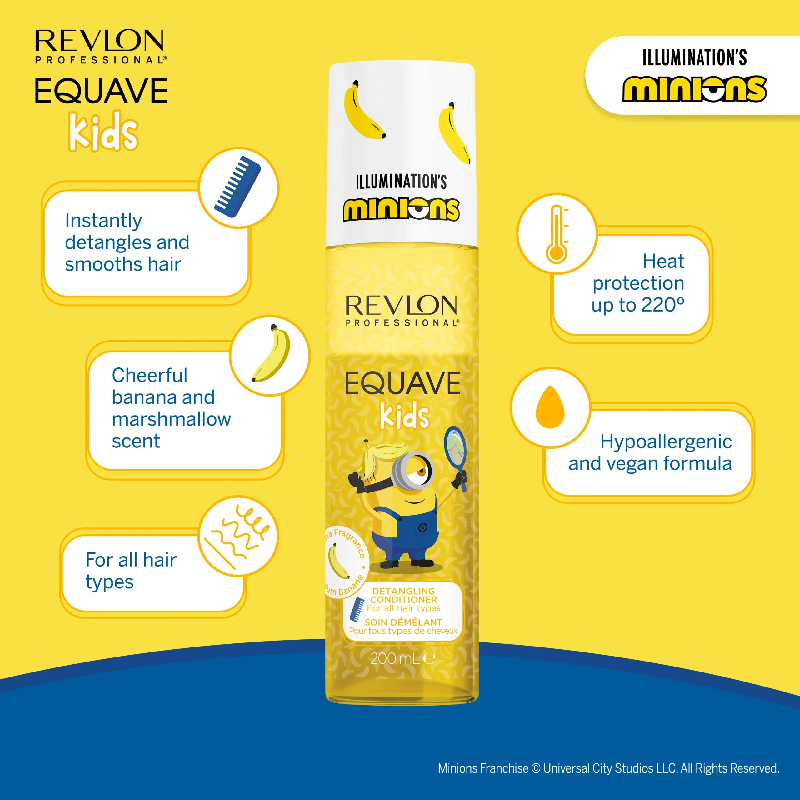 REVLON PROFESSIONAL Equave Kids Minions Μαλακτική Κρέμα Ξεμπερδέματος 200ml