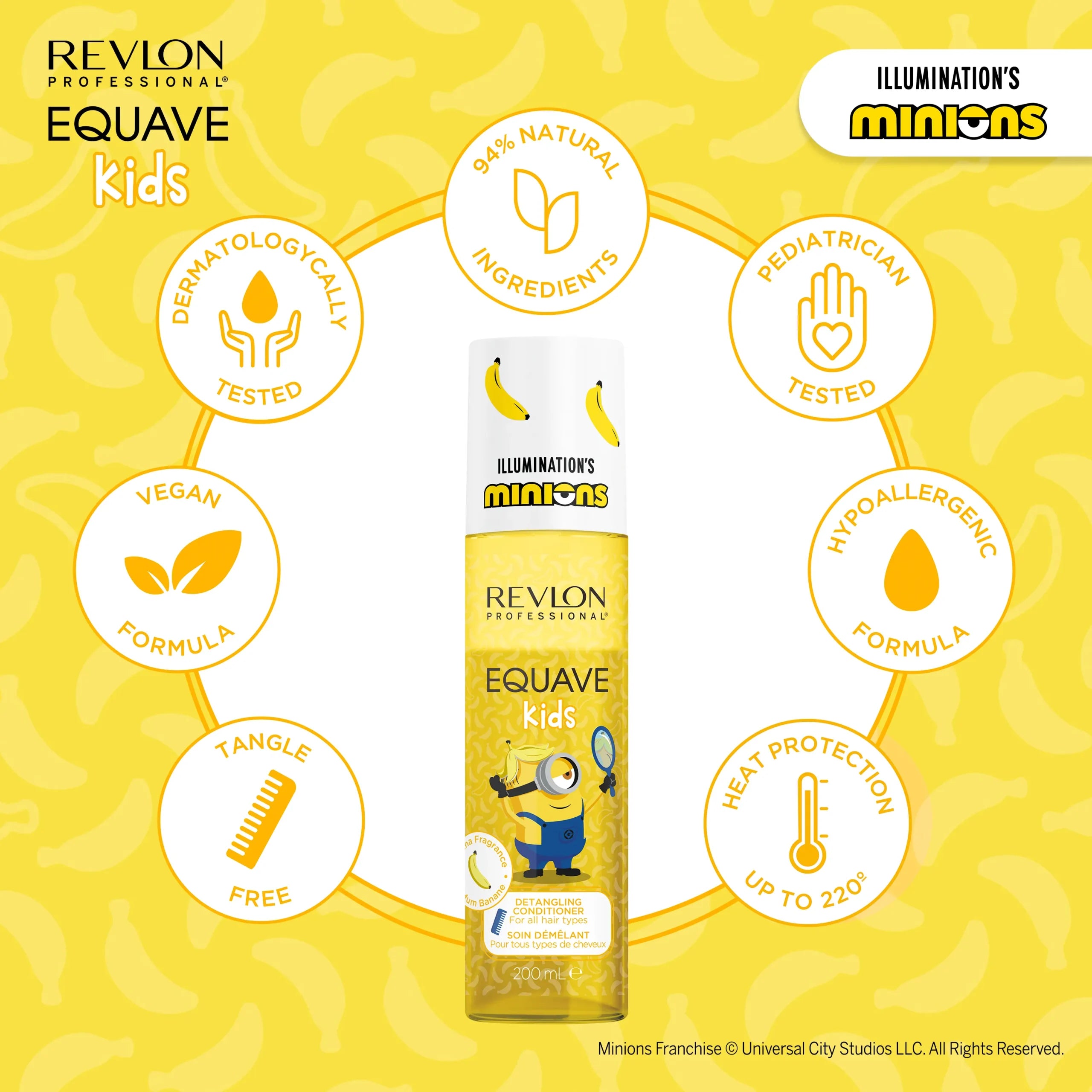 REVLON PROFESSIONAL Equave Kids Minions Μαλακτική Κρέμα Ξεμπερδέματος 200ml