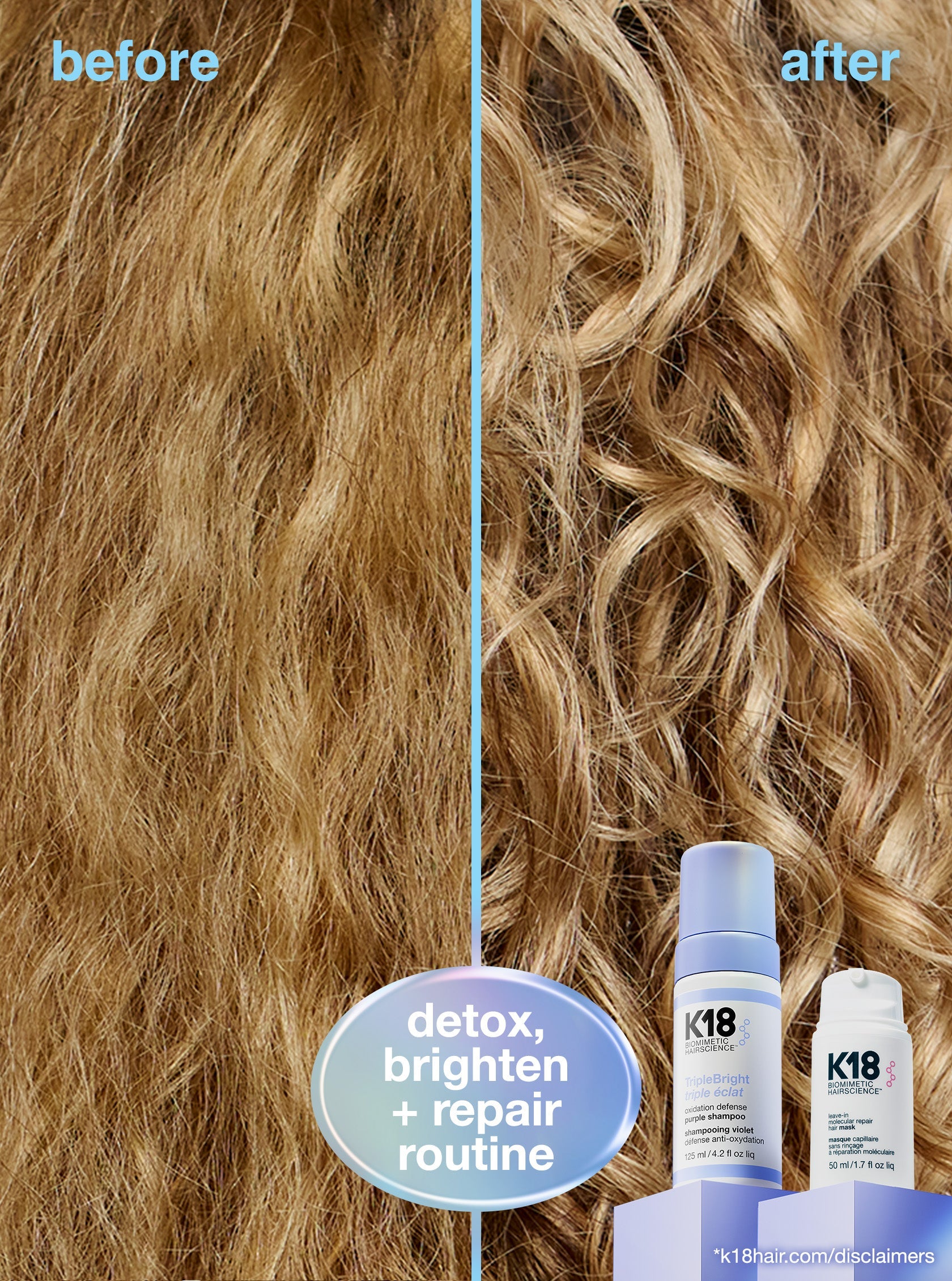 K18 TripleBOND Oxidation Defense Purple Shampoo