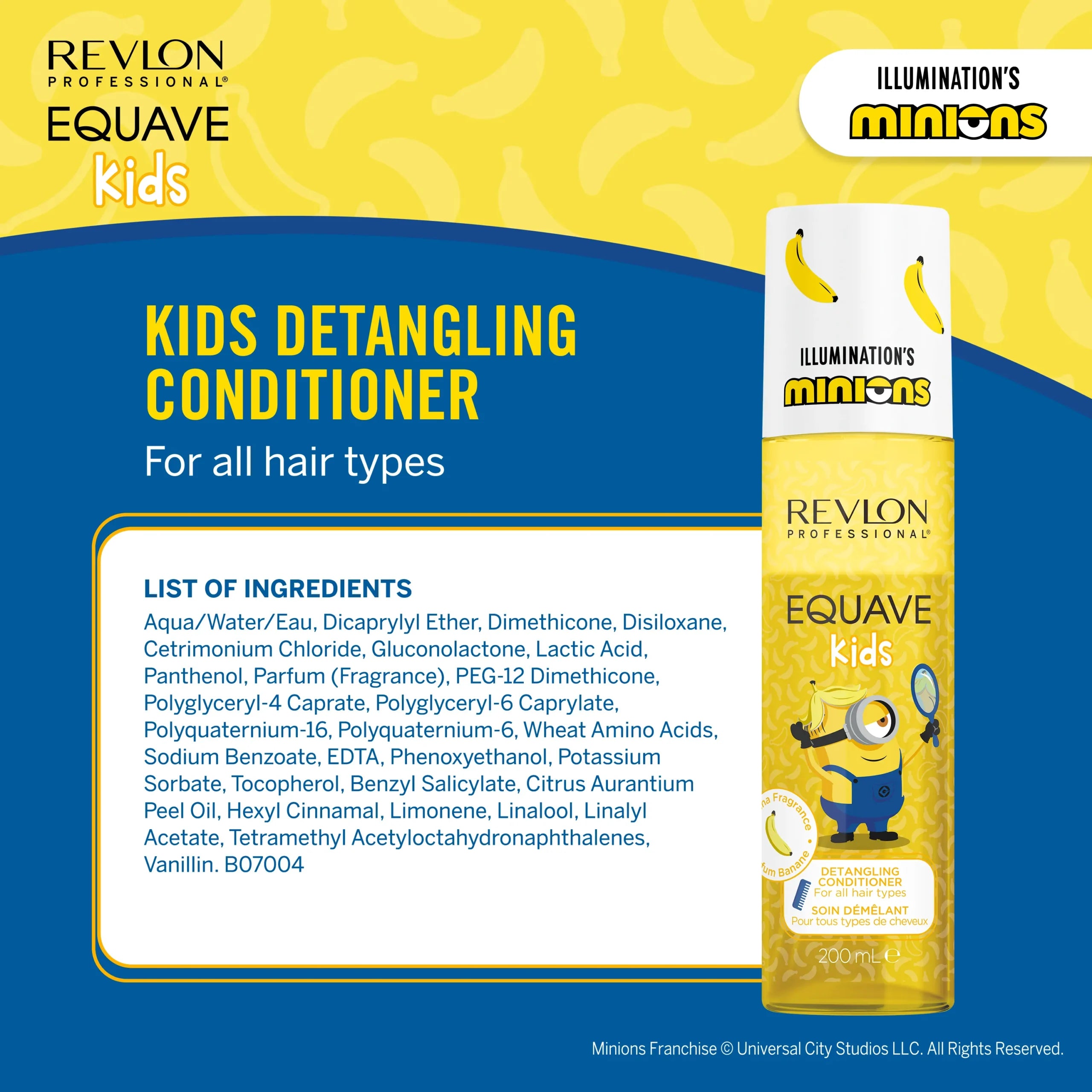 REVLON PROFESSIONAL Equave Kids Minions Μαλακτική Κρέμα Ξεμπερδέματος 200ml