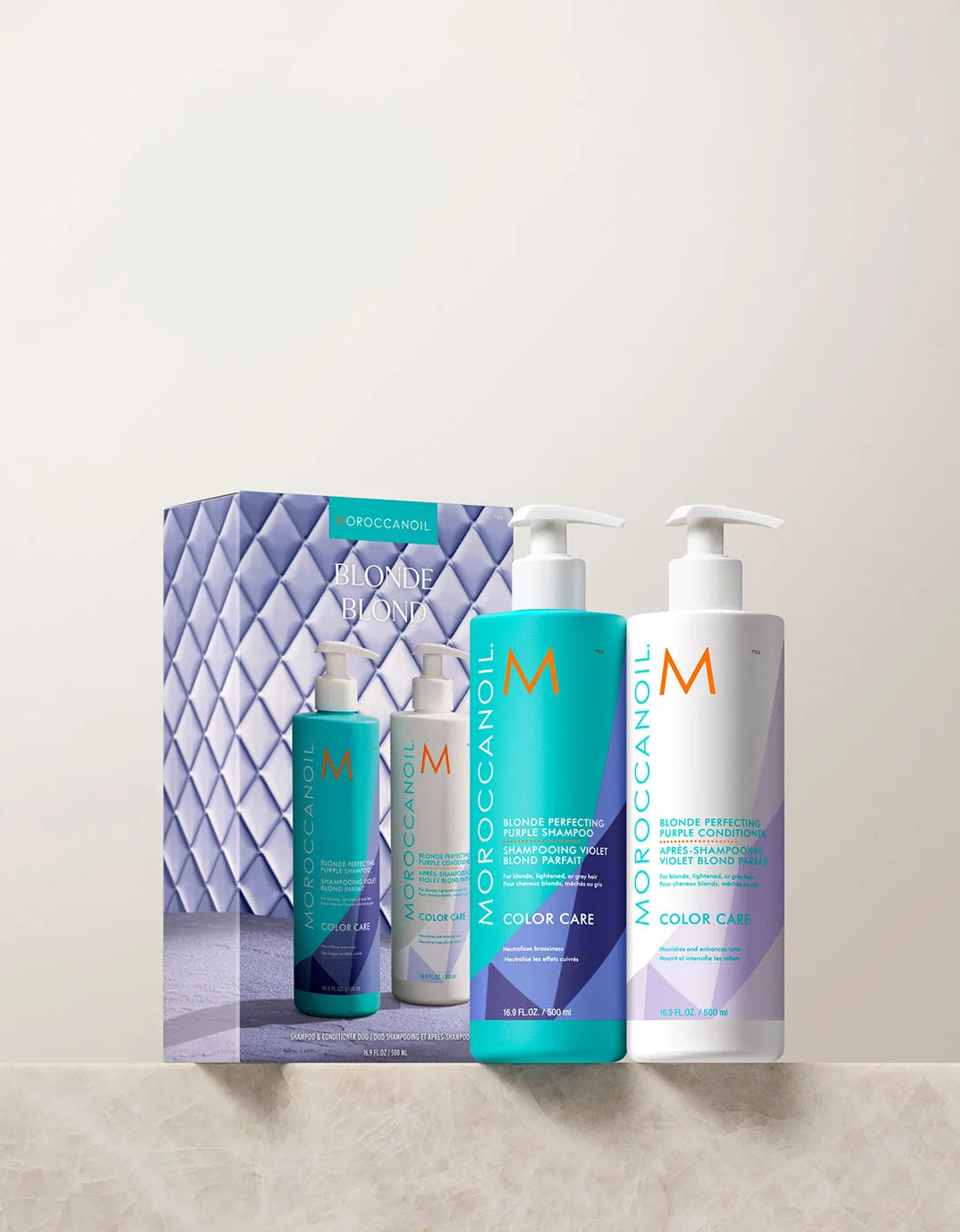 MOROCCANOIL Blonde Perfecting Purple Shampoo and Conditioner Duo 500ml