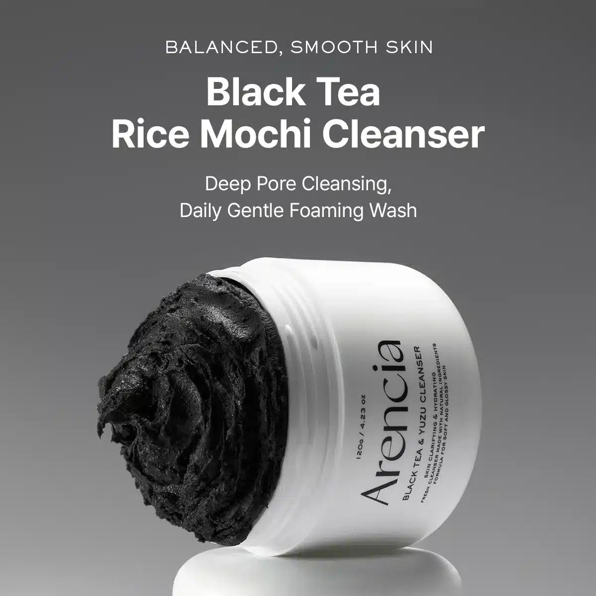 Arencia Black Tea Rice Mochi Cleanser 120g