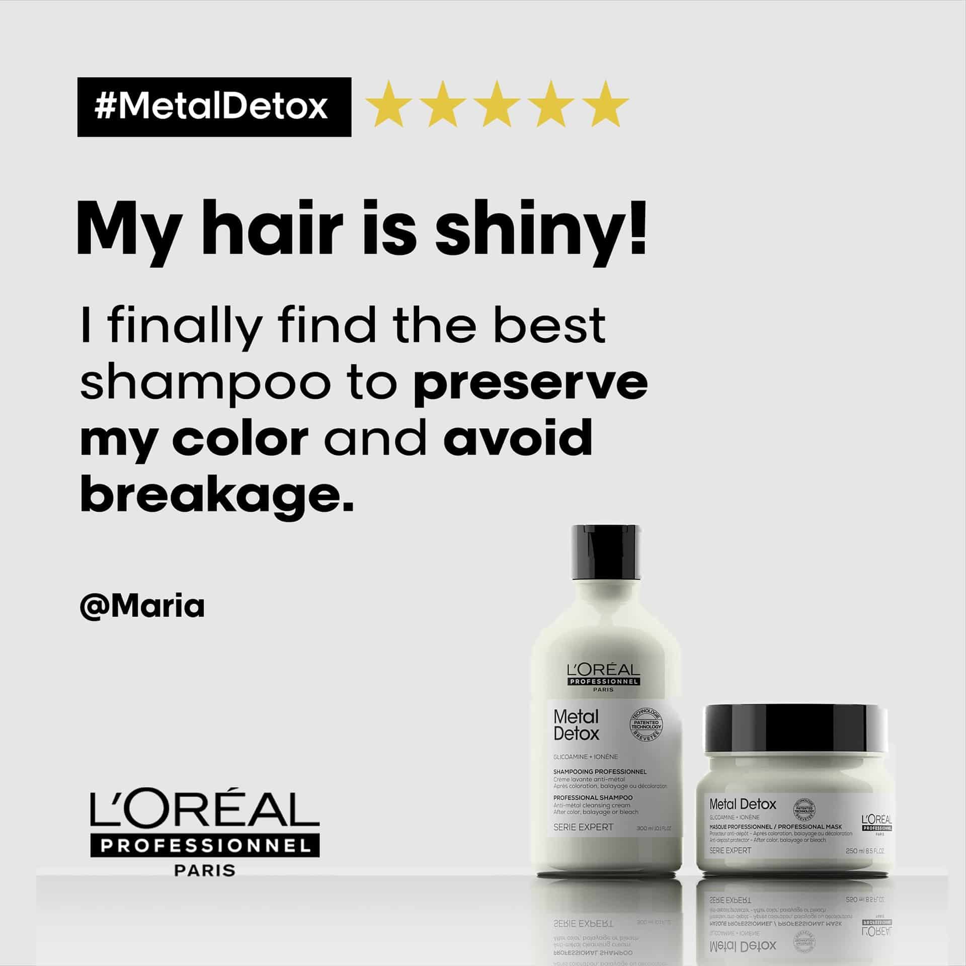 LOréal Professionnel Metal Detox Anti-Metal Cleansing Cream Shampoo 300ml