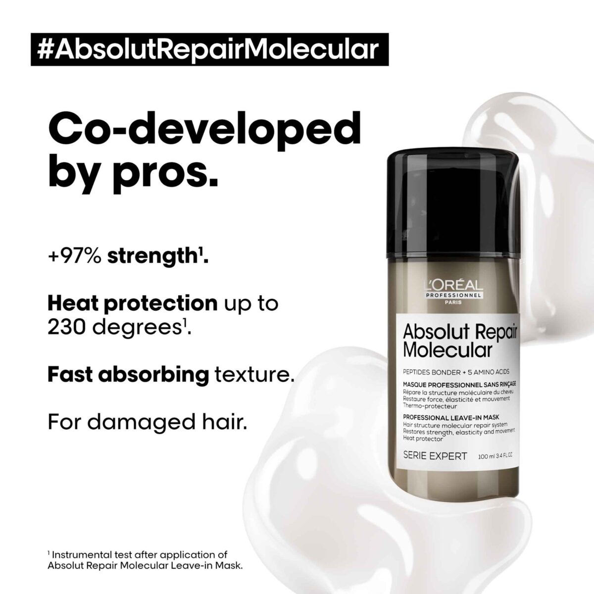 LOréal Professionnel Absolut Repair Molecular Leave-In Mask 100ml