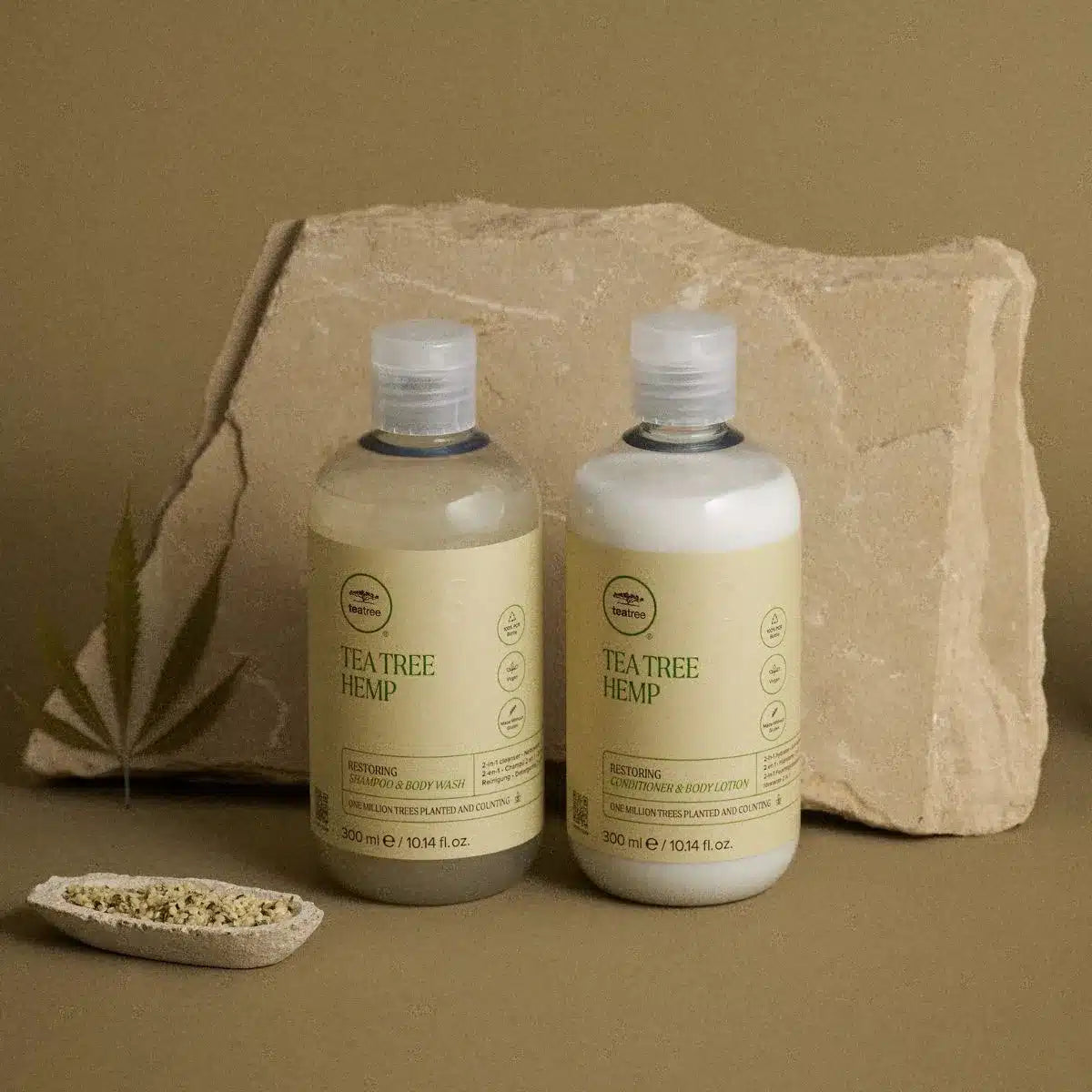Tea Tree Hemp Restoring Conditioner and Body Lotion 300ml