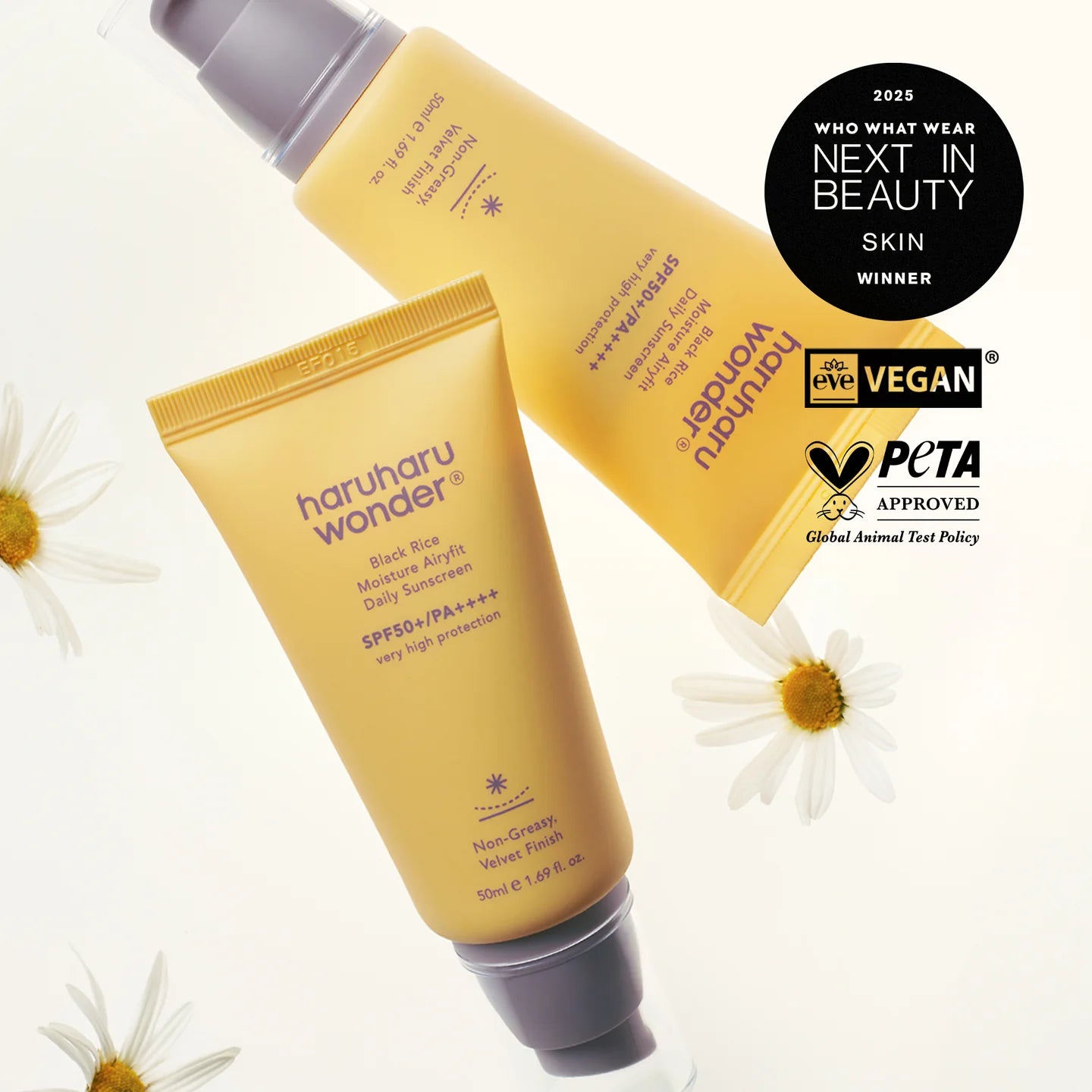Haruharu Wonder Moisture Airyfit Daily Sunscreen SPF50+ PA++++ 50ml