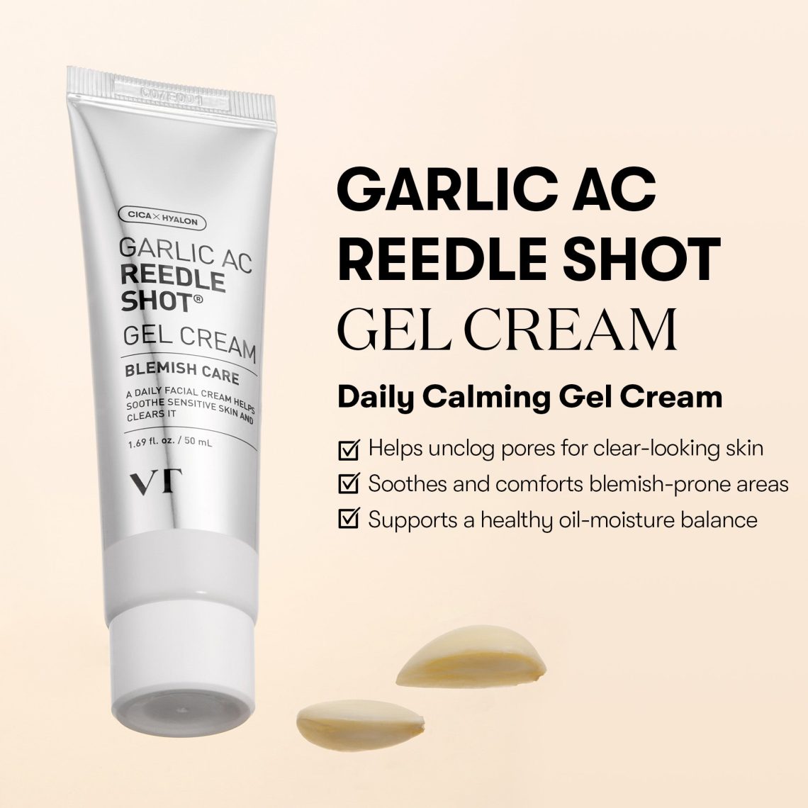 VT Cosmetics Garlic AC Reedle Shot Gel Cream 50ml