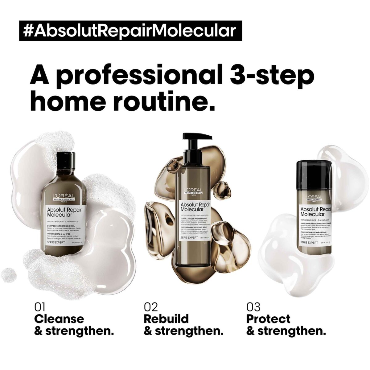 LOréal Professionnel Absolut Repair Molecular Leave-In Mask 100ml