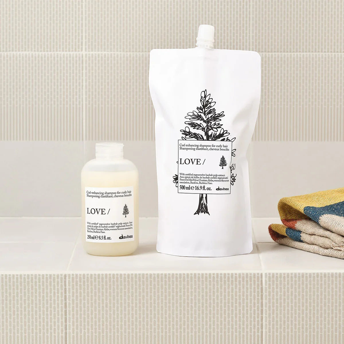 DAVINES Love Curl Shampoo Refill Pouch 500ml