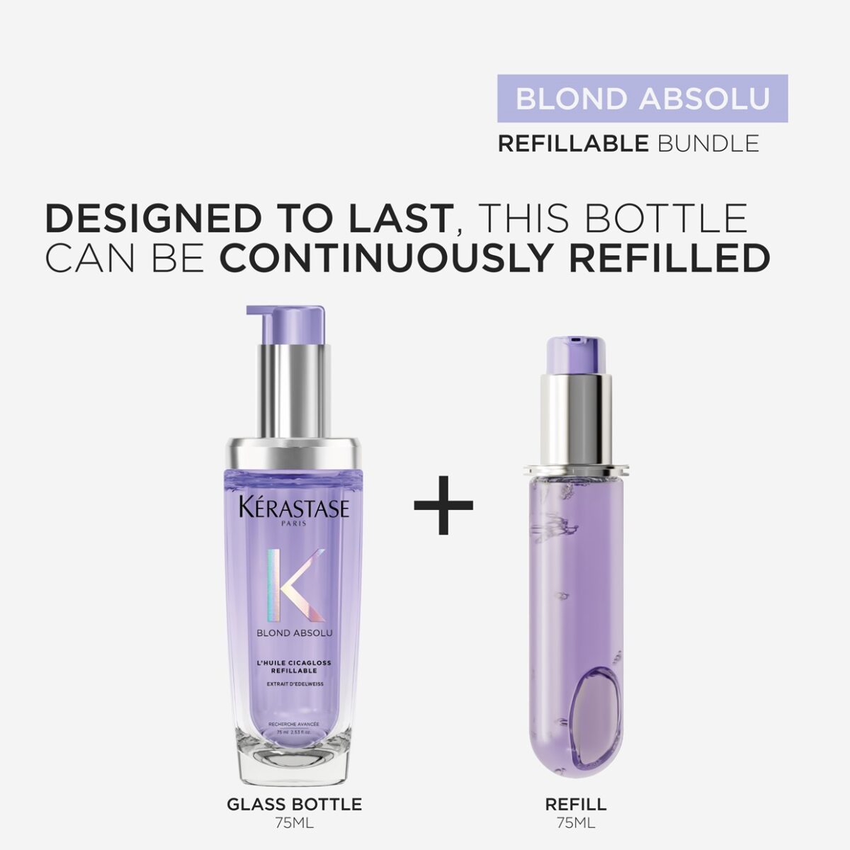 KÉRASTASE Blond Absolu CicaGloss Ενυδατικό Αναπληρώσιμο Έλαιο Μαλλιών 75ml
