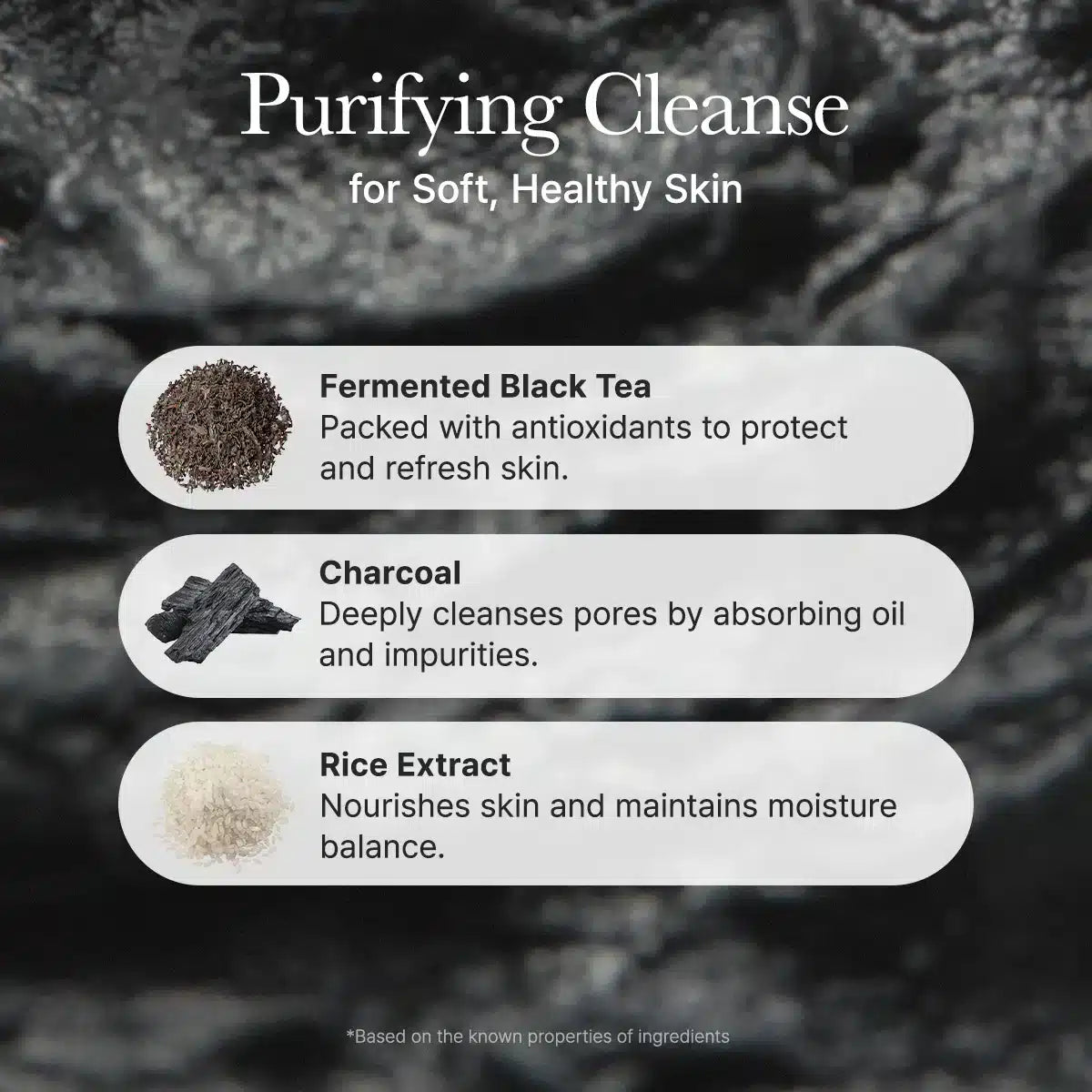 Arencia Black Tea Rice Mochi Cleanser 120g