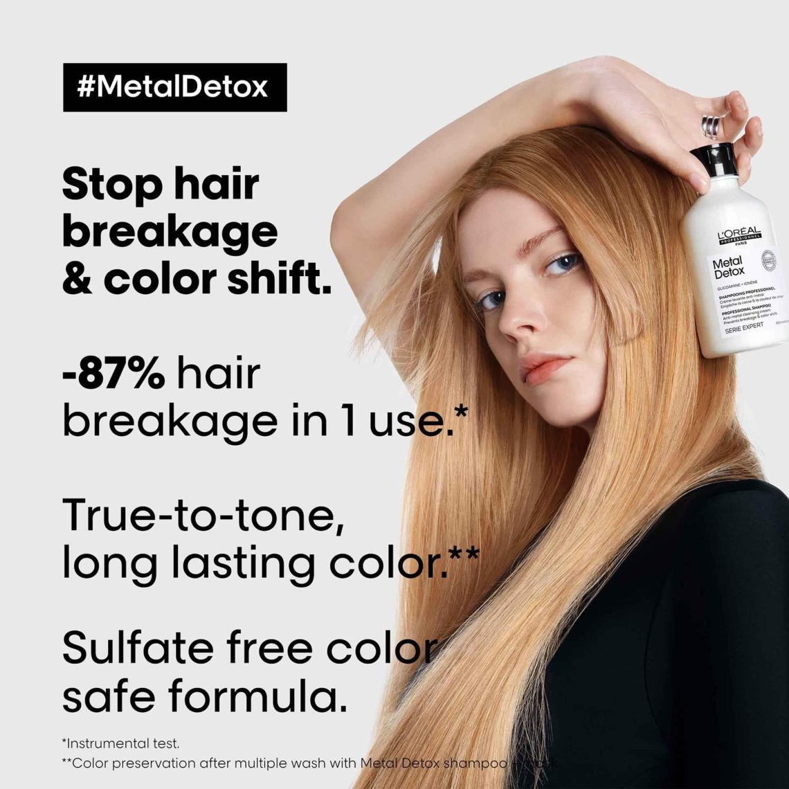 LOréal Professionnel Metal Detox Anti-Metal Cleansing Cream Shampoo 300ml