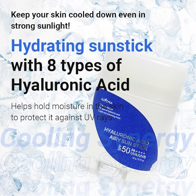 Isntree Αντηλιακό Στικ με Υαλουρονικό Οξύ Airy Sun Stick SPF 50+ PA++++ 22γρ