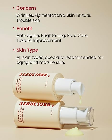 K-Secret Seoul 1988 Serum Retinal Liposome 2% + Black Ginseng 30ml