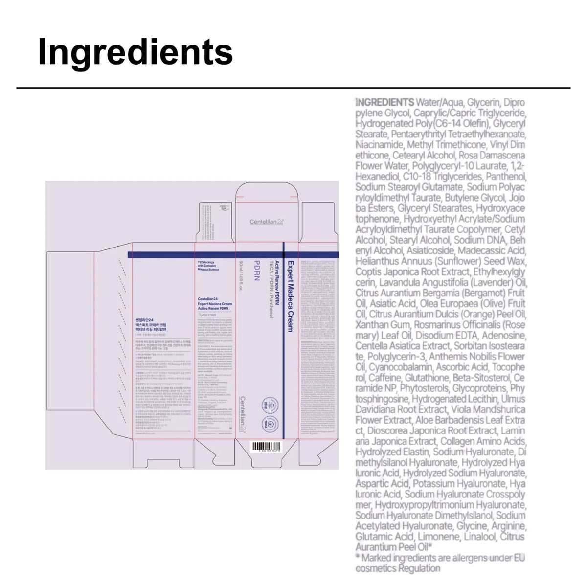 CENTELLIAN24 Expert Madeca Cream Active Renew PDRN 50ml