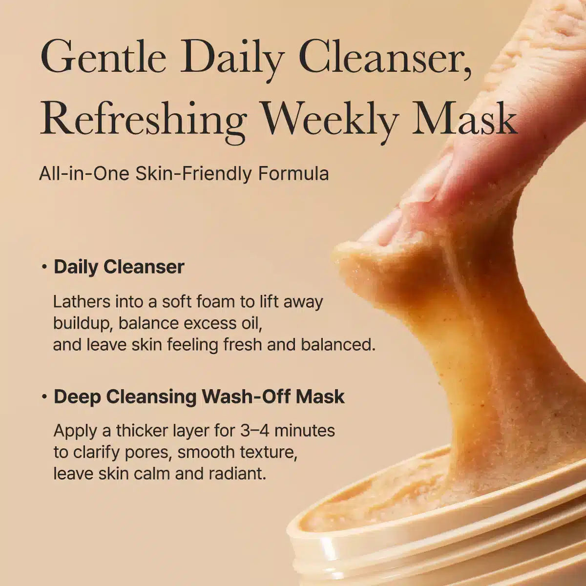Arencia Fresh Calendula Rice Mochi Cleanser 120g