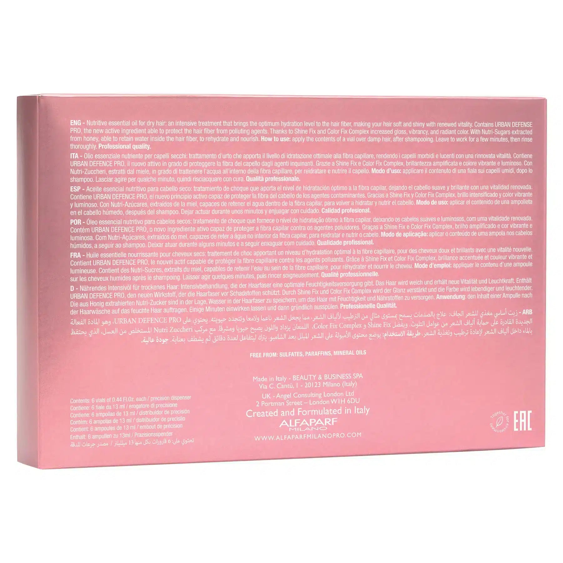 Alfaparf Semi Di Lino Moisture Nutritive Essential Oil 6x13ml