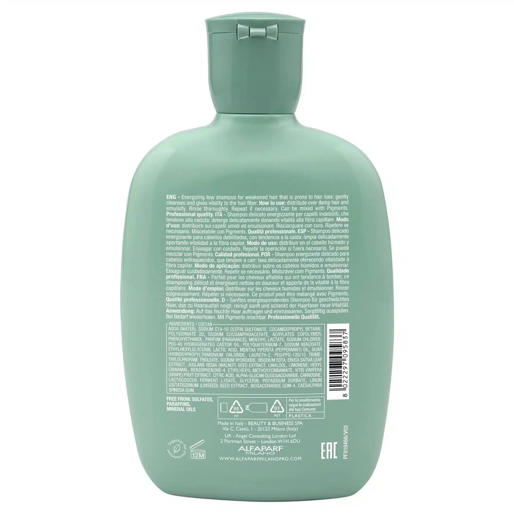 Alfaparf Semi Di Lino Energizing Low Shampoo 250ml