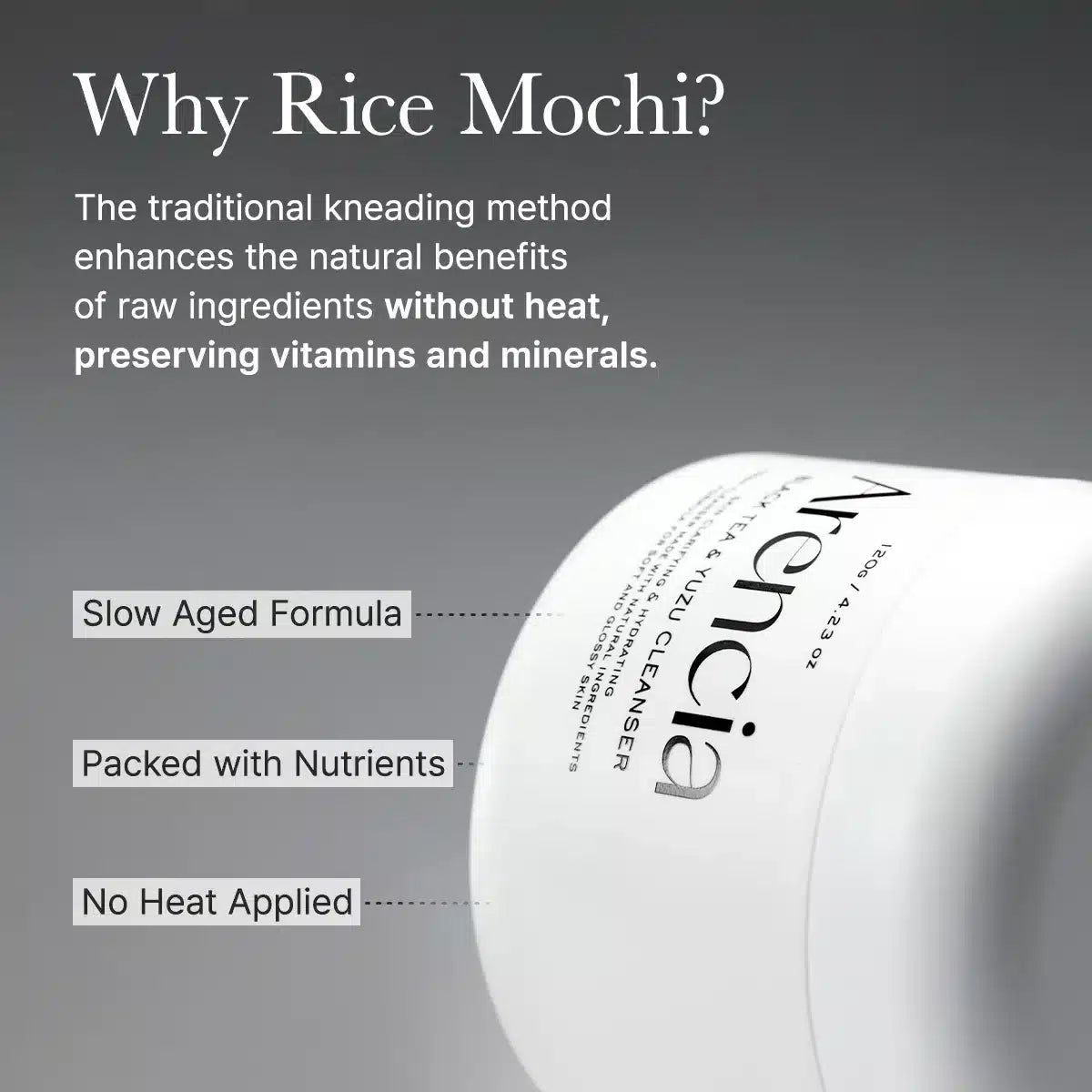 Arencia Black Tea Rice Mochi Cleanser 120g