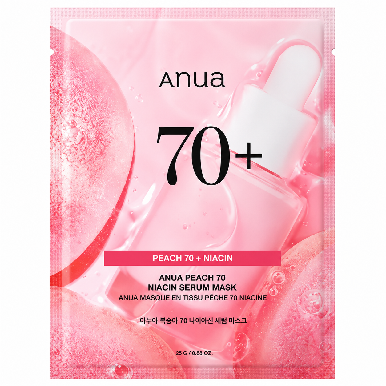 ANUA Peach 70 Niacin Brightening Collagen Mask 25ml