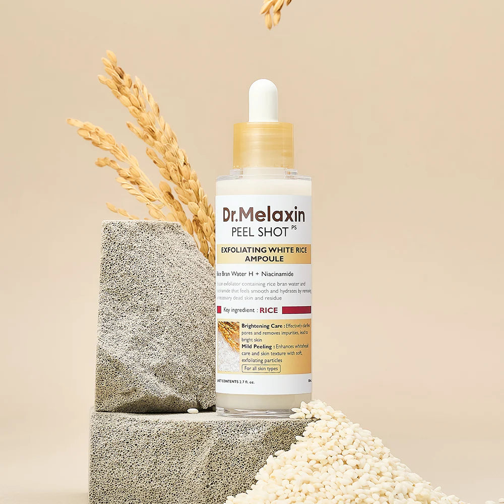 Dr Melaxin Peel Shot Exfoliant White Rice Ampoule 80ml