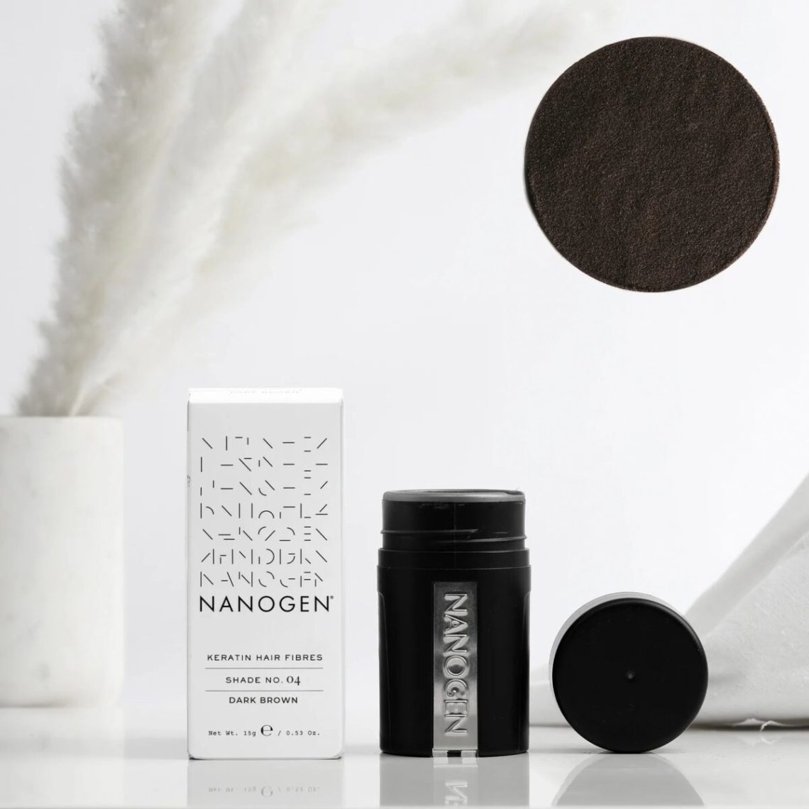 NANOGEN KERATIN HAIR FIBRES 15GR - 04 Dark Brown