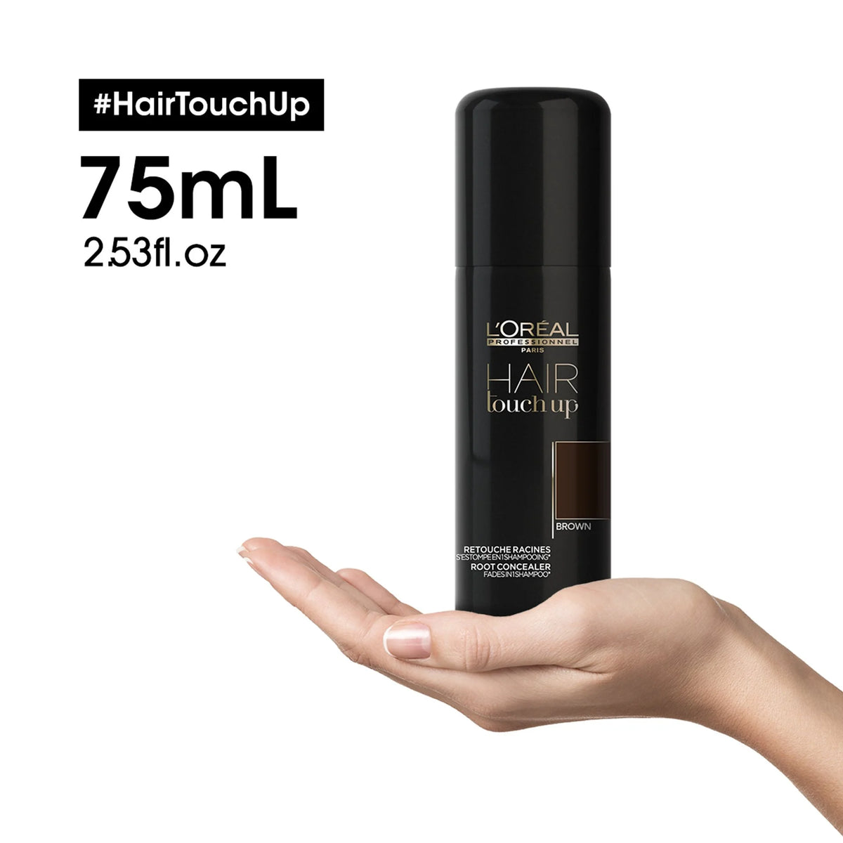 L'Oréal Professionnel Hair Touch Up Mahogany Brown Root Concealer Spray 75ml - image 3