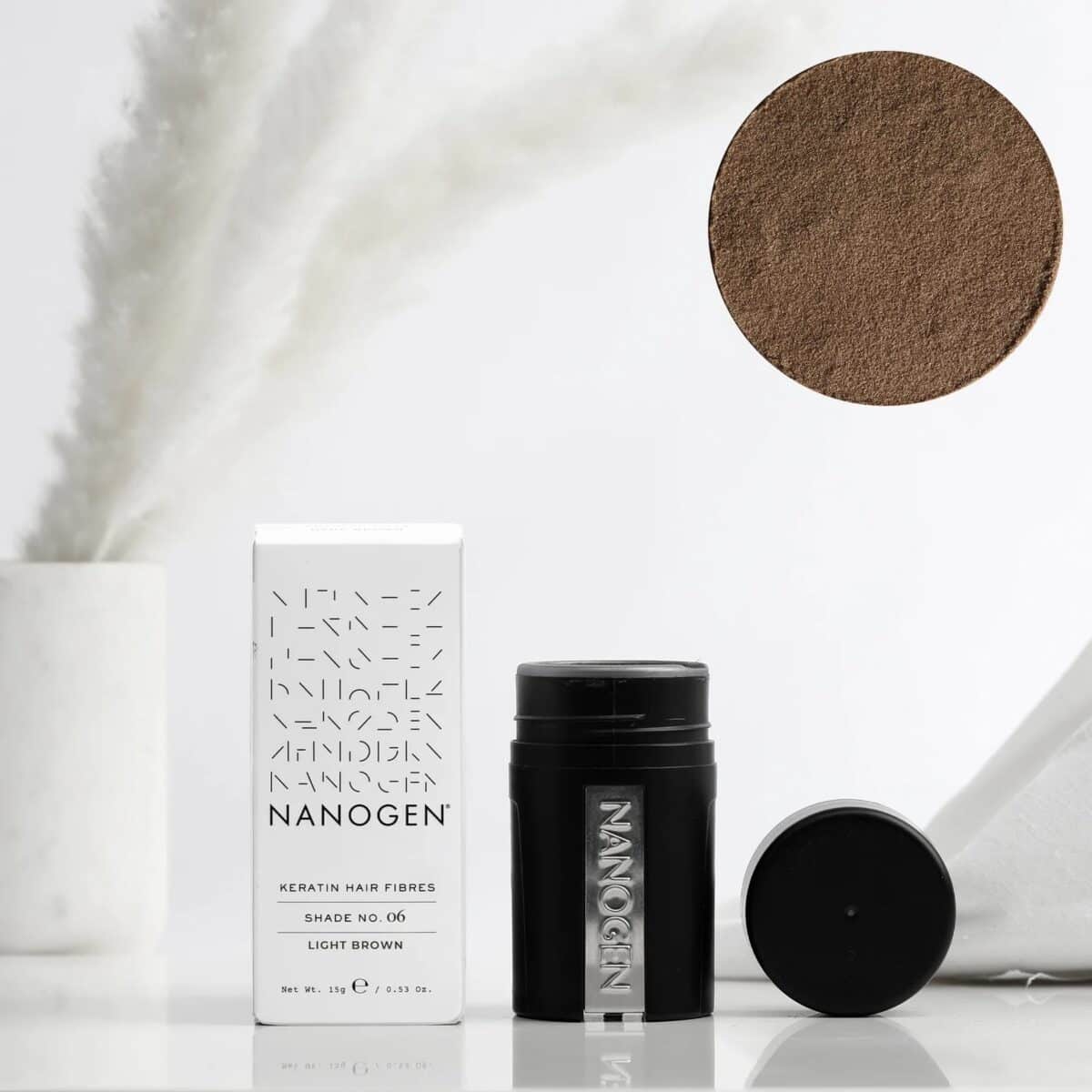 NANOGEN KERATIN HAIR FIBRES 15GR - 06 Light Brown