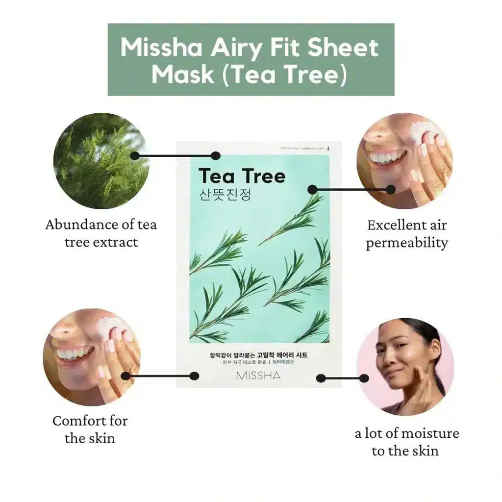 MISSHA Airy Fit Sheet Mask Tea Tree 19g
