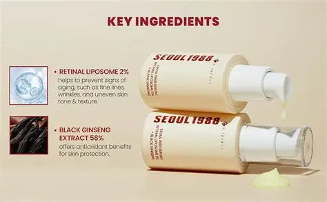 K-Secret Seoul 1988 Serum Retinal Liposome 2% + Black Ginseng 30ml