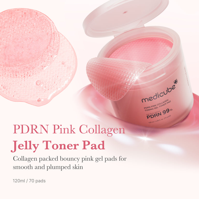 Medicube PDRN Pink Collagen Toning Gel Toner Pad 70pcs