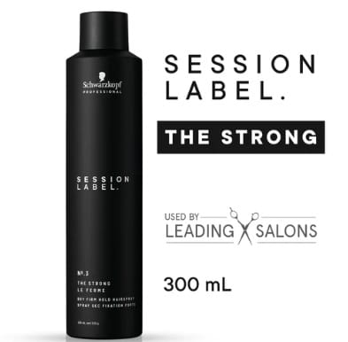 SCHWARZKOPF PROFESSIONAL SESSION LABEL NO.3 THE STRONG DRY FIRM HOLD HAIRSPRAY 300ML