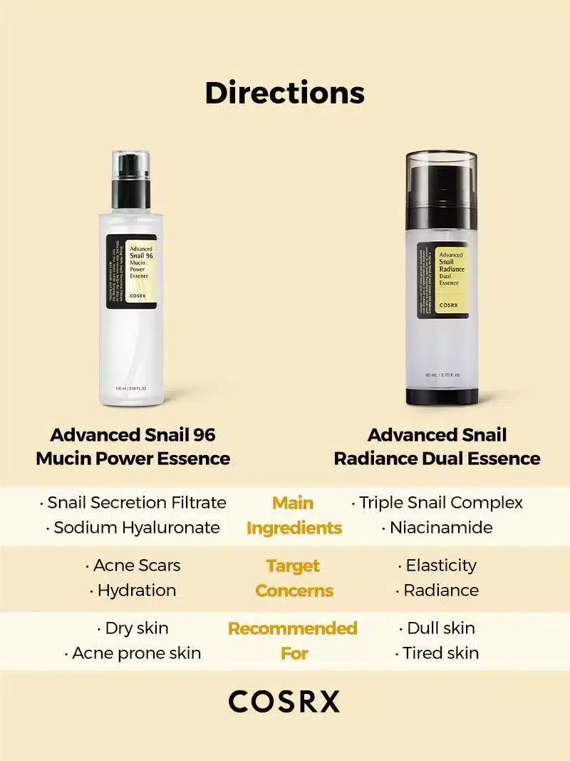 COSRX Advanced Snail Radiance Dual Essence 80ml