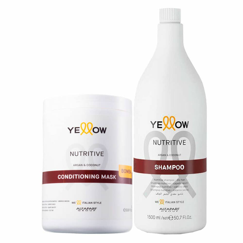 ALFAPARF YELLOW NUTRITIVE COCONUT ΣΑΜΠΟΥΑΝ 1500ML – ΜΑΣΚΑ 1000ML