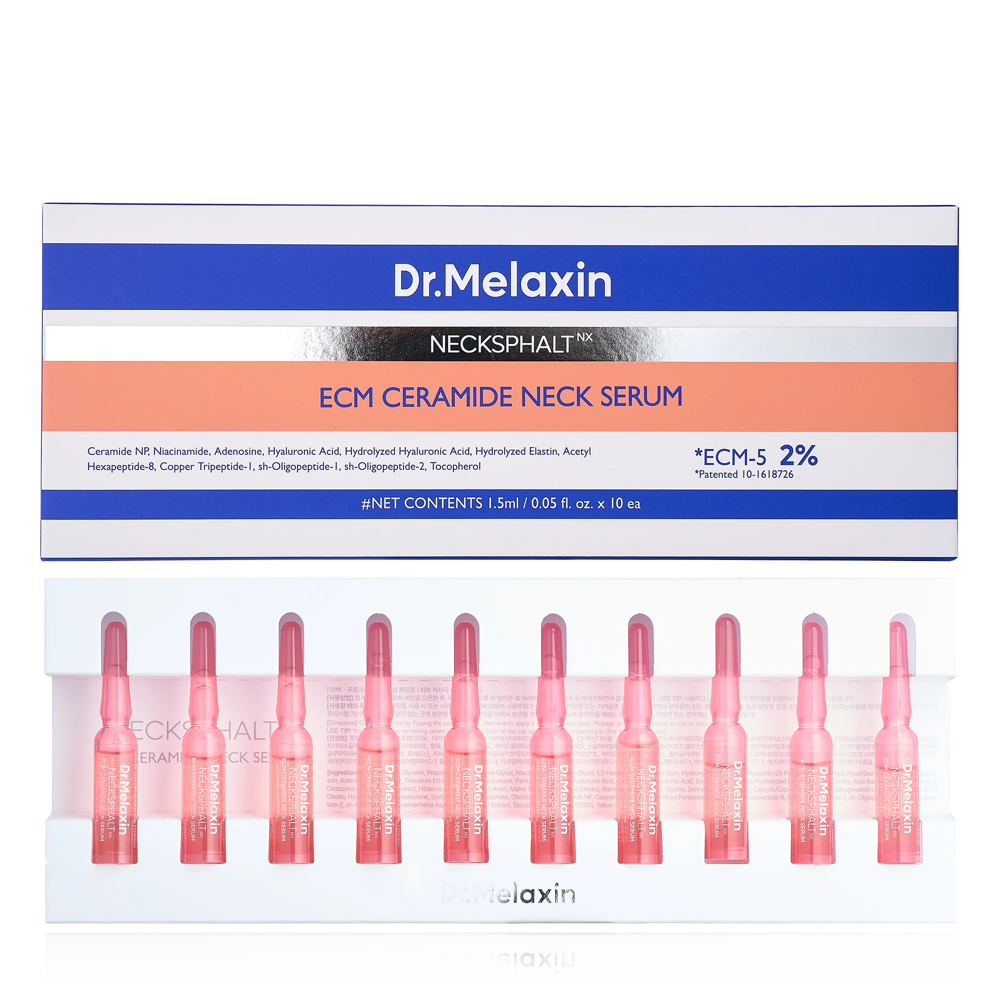 Dr Melaxin Necksphalt ECM Neck Barrier Ampoule 10 x 1.5ml