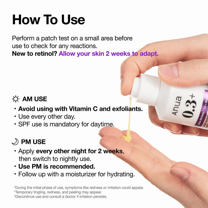 ANUA Nano Retinol 0.3% + Niacin Renewing Serum 30ml