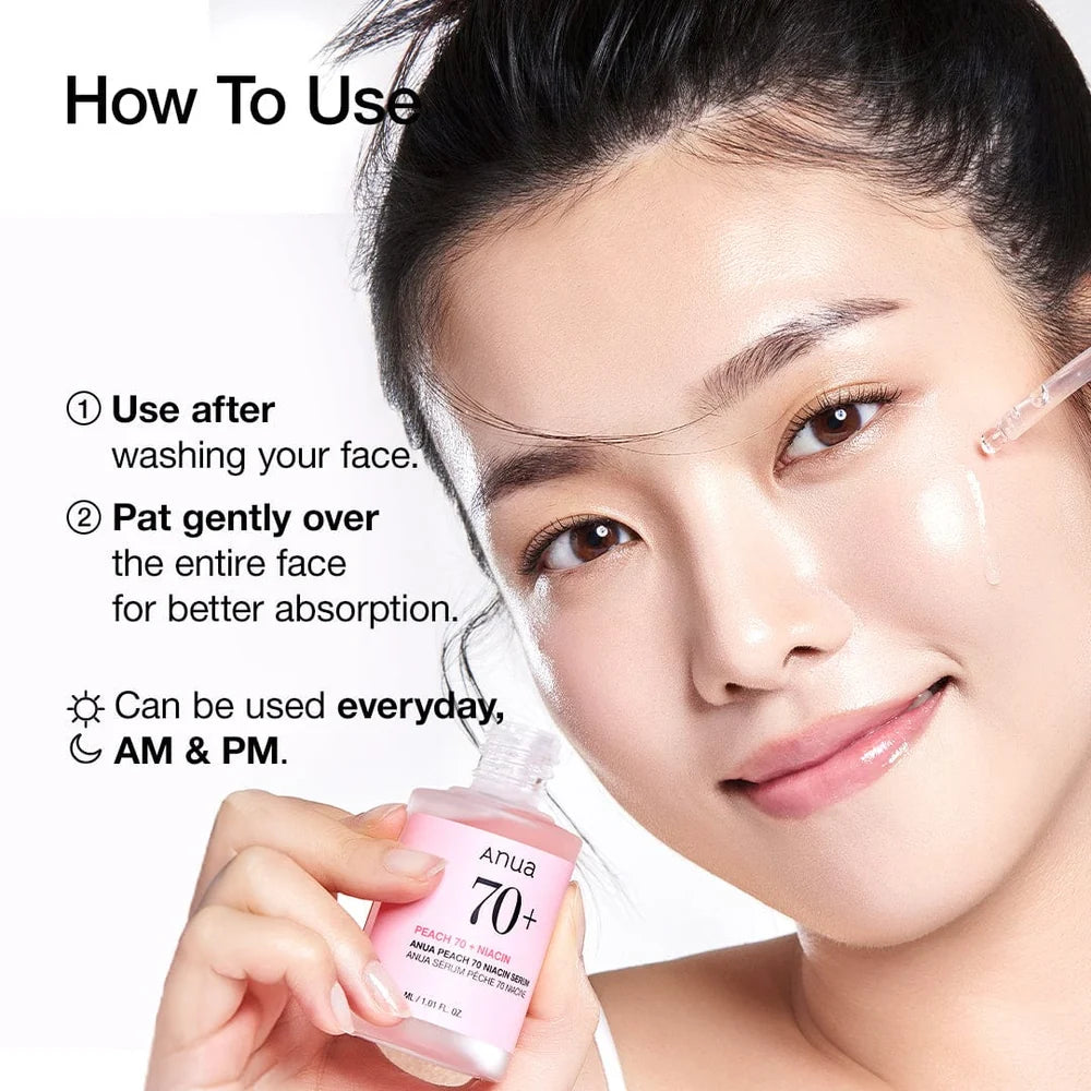 ANUA Peach 70% Niacinamide Serum 30ml