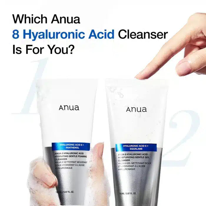 ANUA 8 Ενυδατικό Απαλό Gel Καθαρισμού με Υαλουρονικό Οξύ 150ml