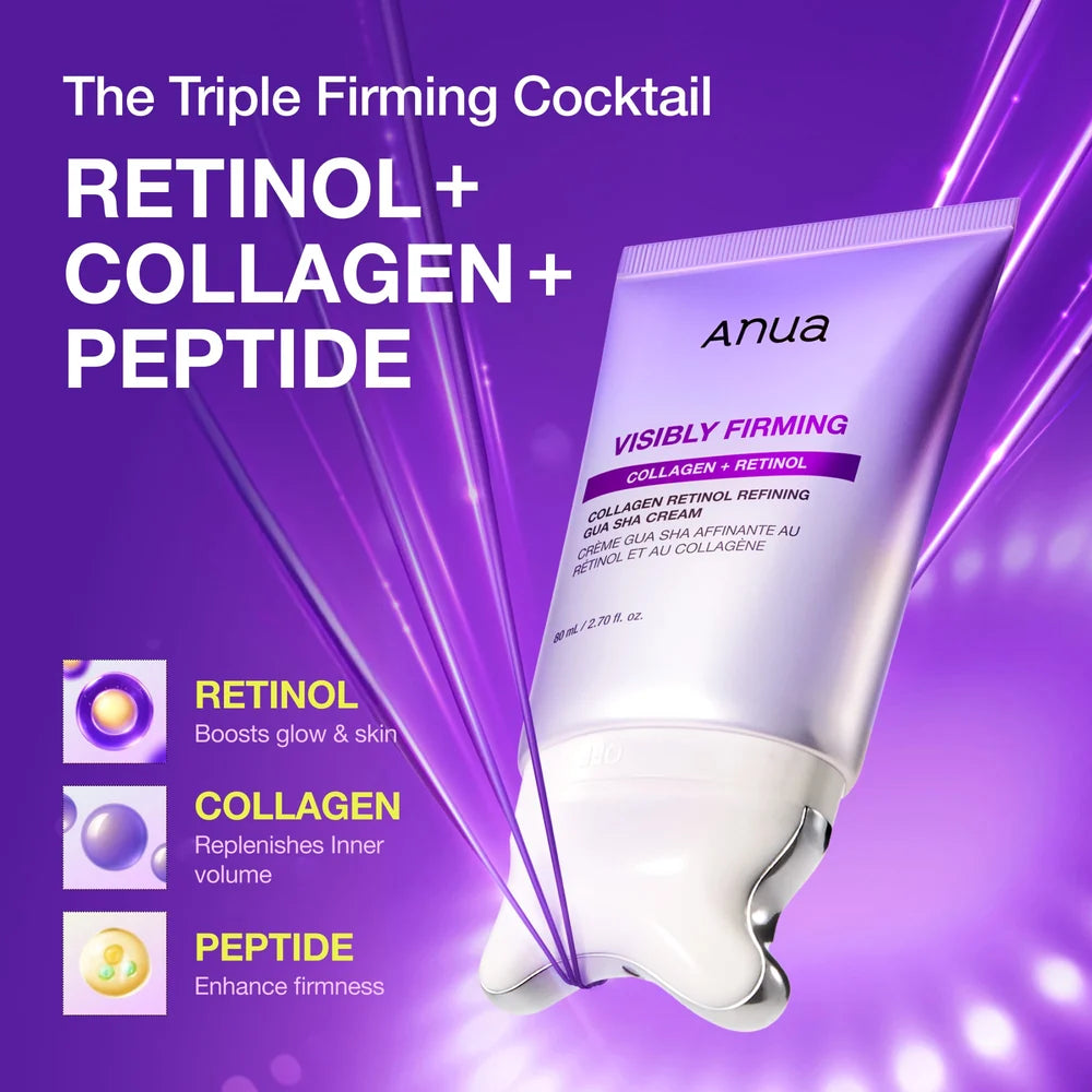 Anua Collagen Retinol Refining Gua Sha Cream – retinol, collagen and peptide