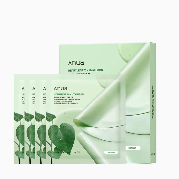 Anua Μάσκα Κολλαγόνου Καταπραϋντική με Heartleaf 70 38g