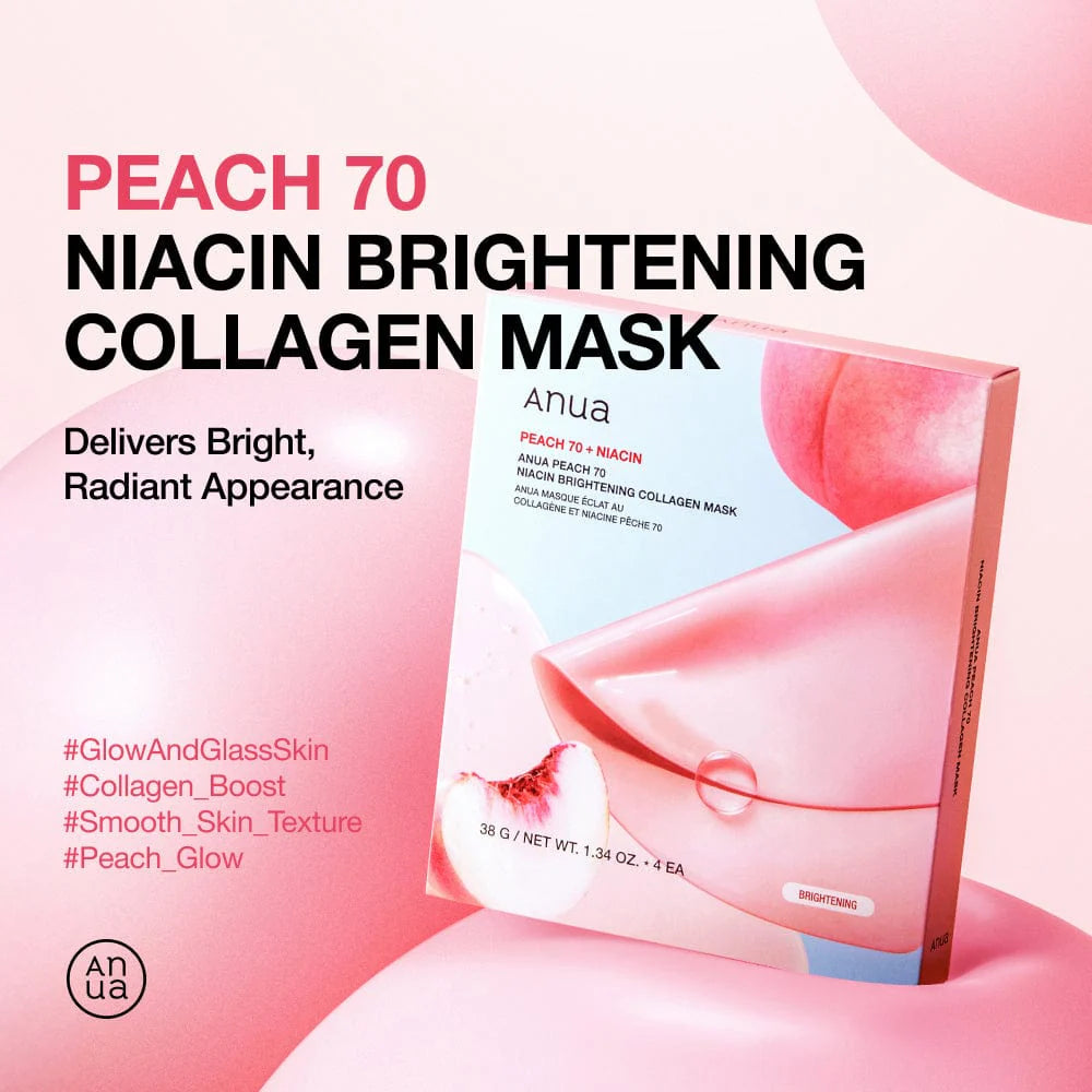 ANUA Peach 70 Niacin Brightening Collagen Mask 25ml