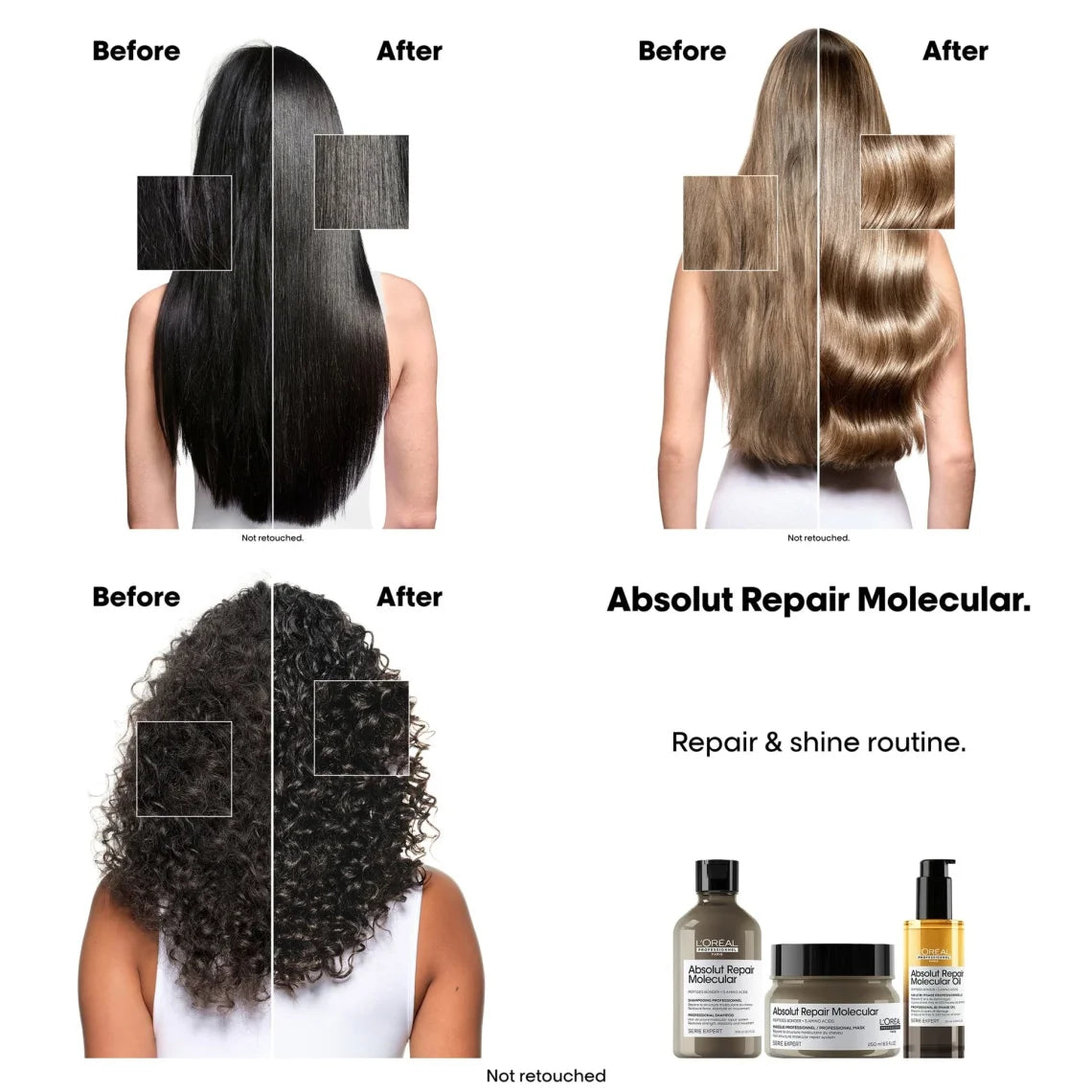 Loreal Professionnel Absolut Repair Molecular Διφασικό Έλαιο 30ml