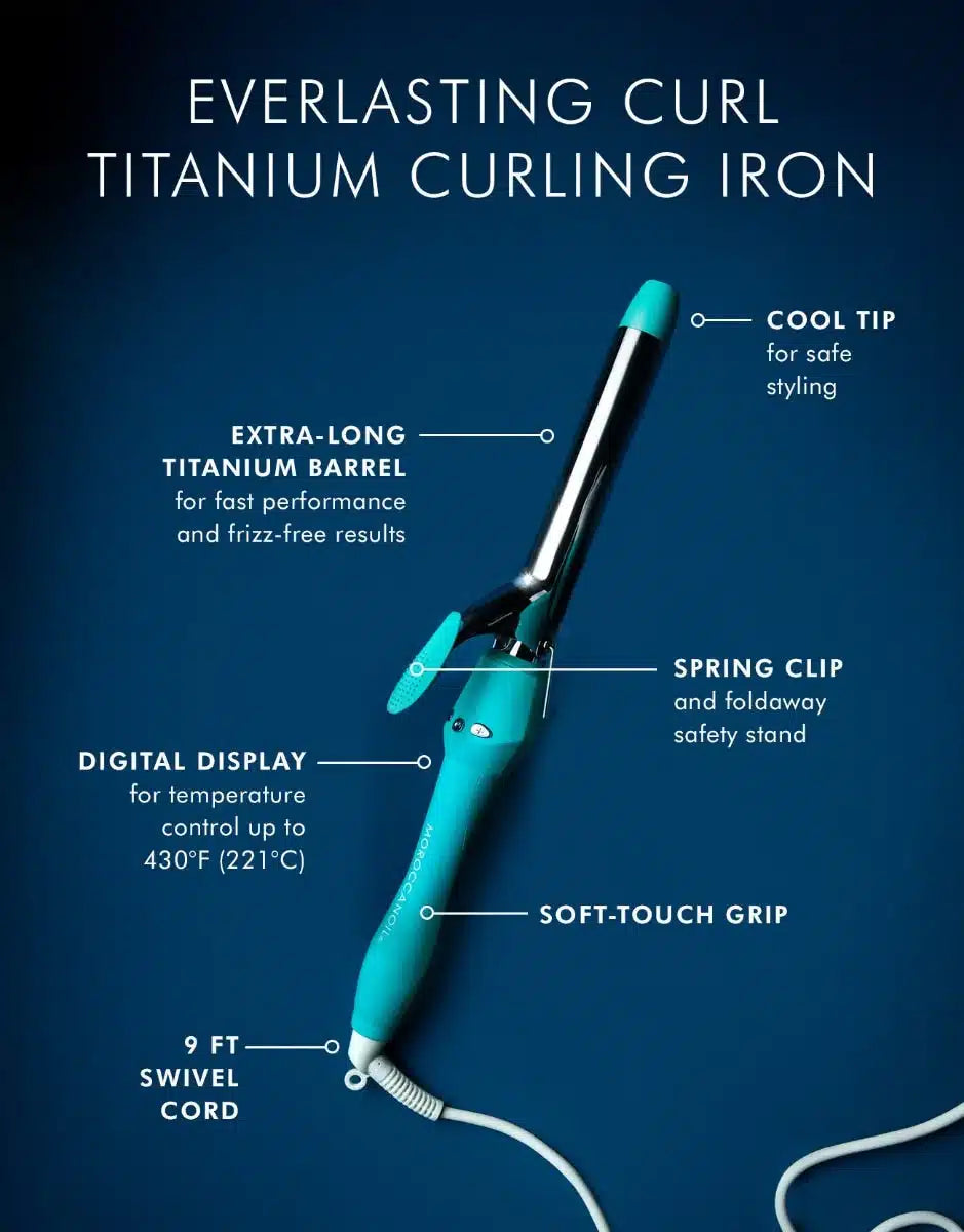MOROCCANOIL Everlasting Curl Titanium Curling Iron