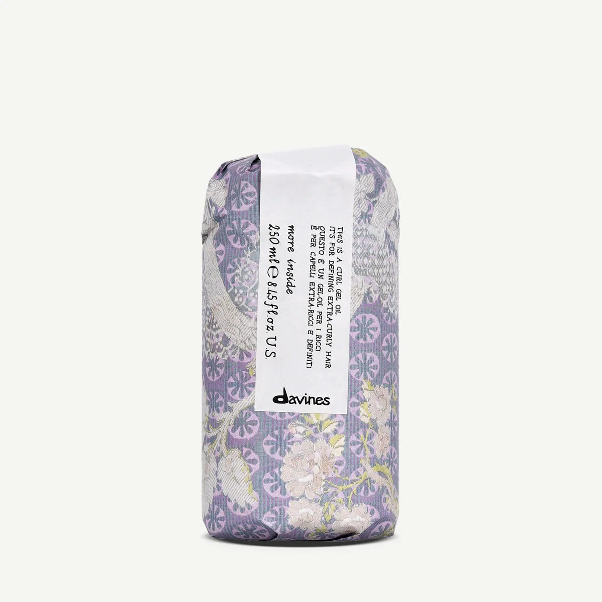 Davines More Inside This Is A Curl Gel Oil 250ml in Davines paper wrap