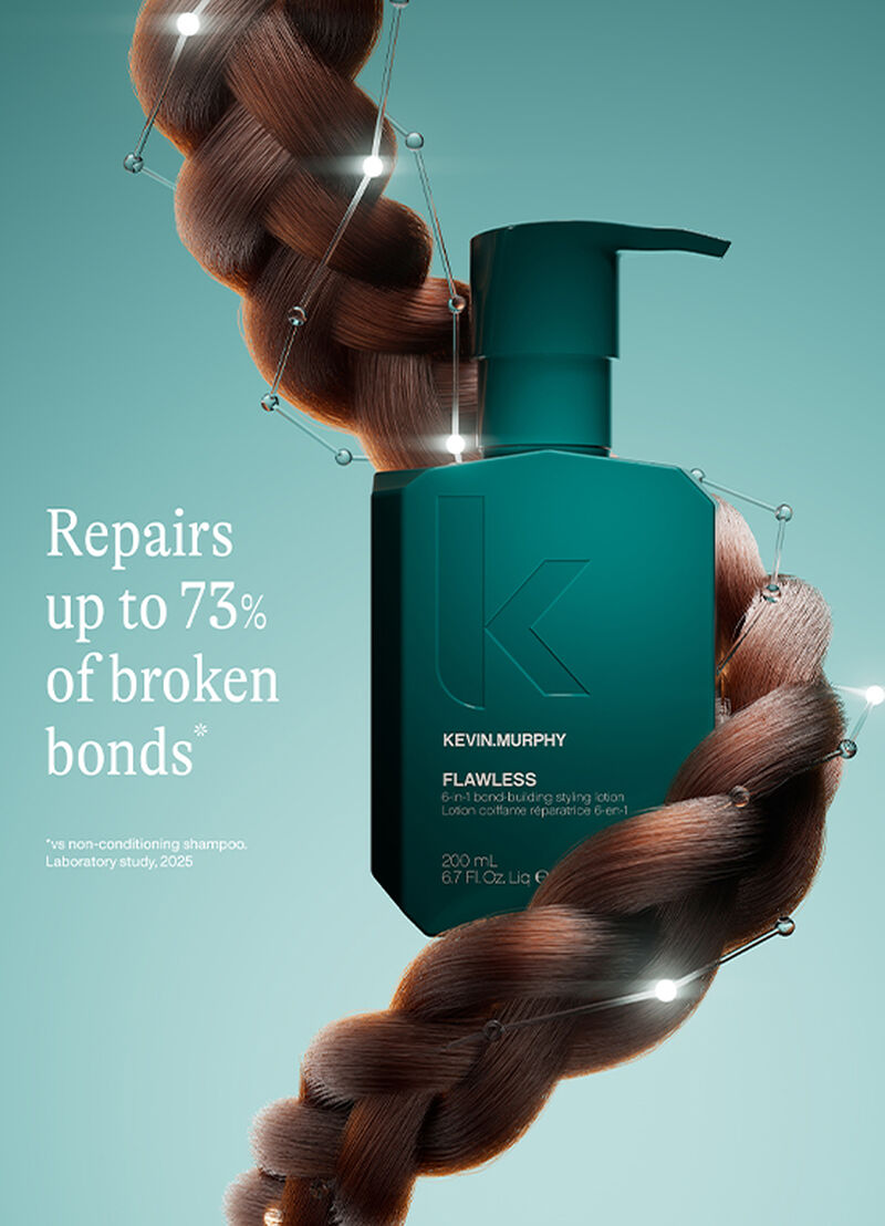 Kevin Murphy FLAWLESS bottle with a braid: repairs up to 73% of broken bonds
