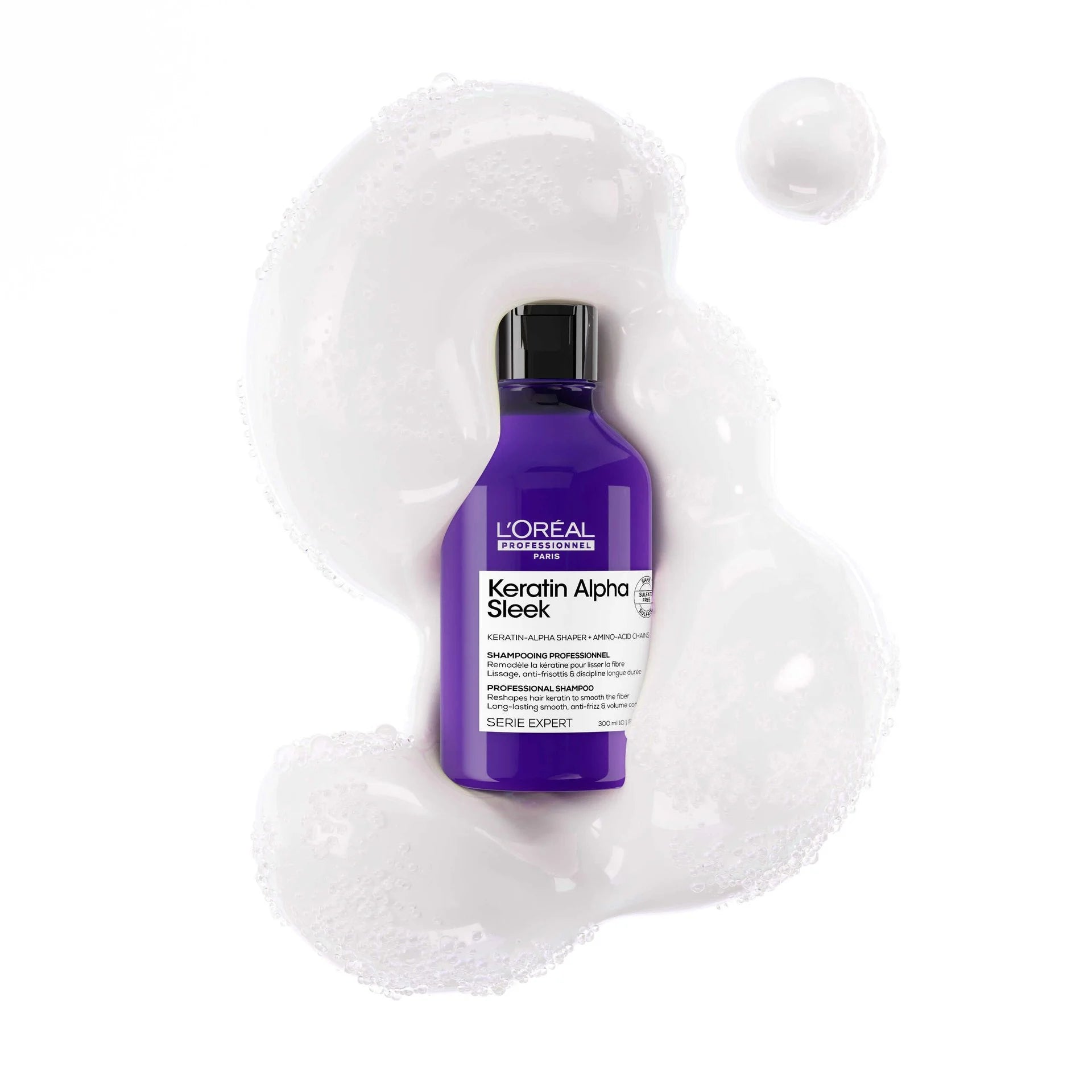 LOREAL Keratin Alpha Sleek Professional Sulfate-Free Shampoo 300ml