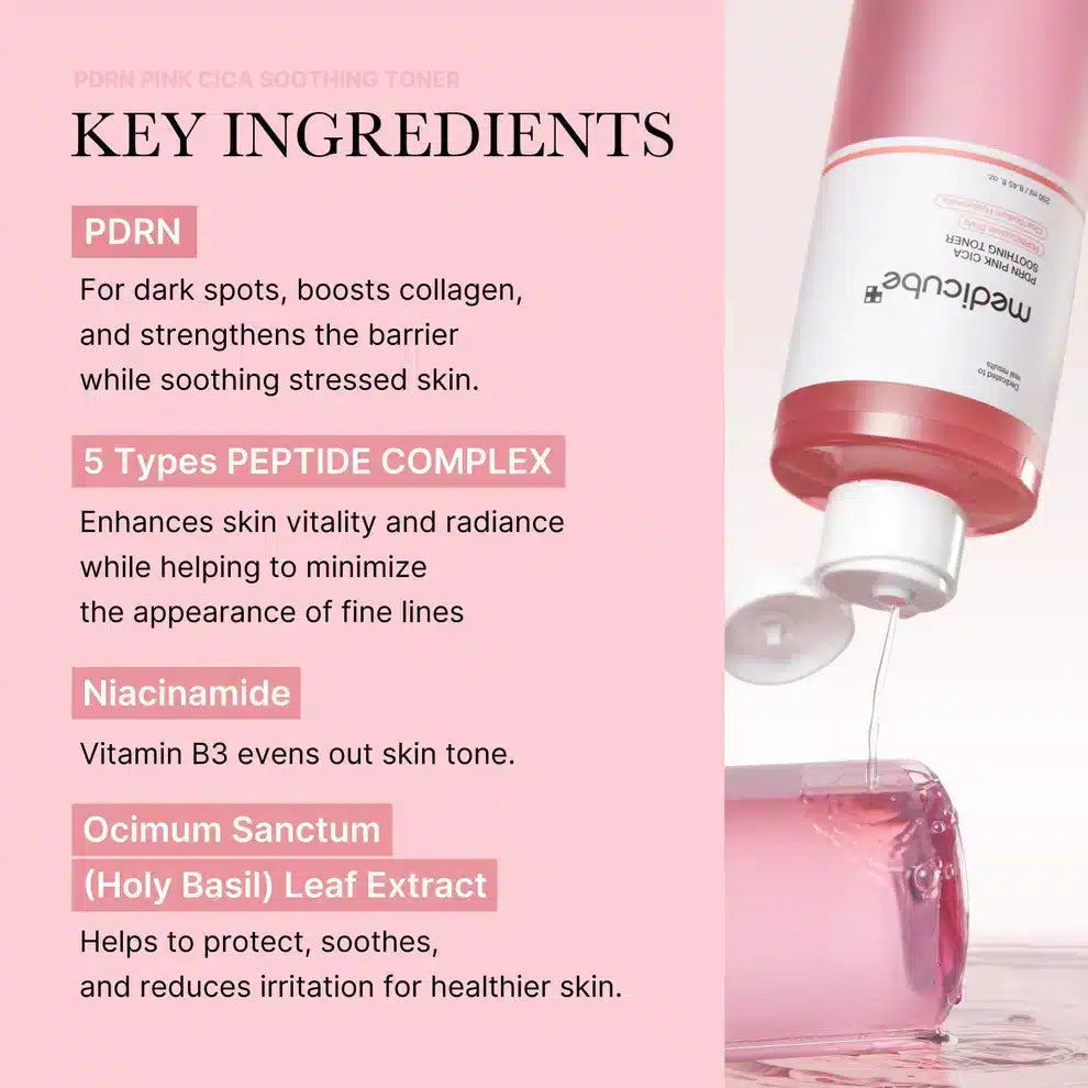 Medicube PDRN Pink Cica Soothing Toner 250ml