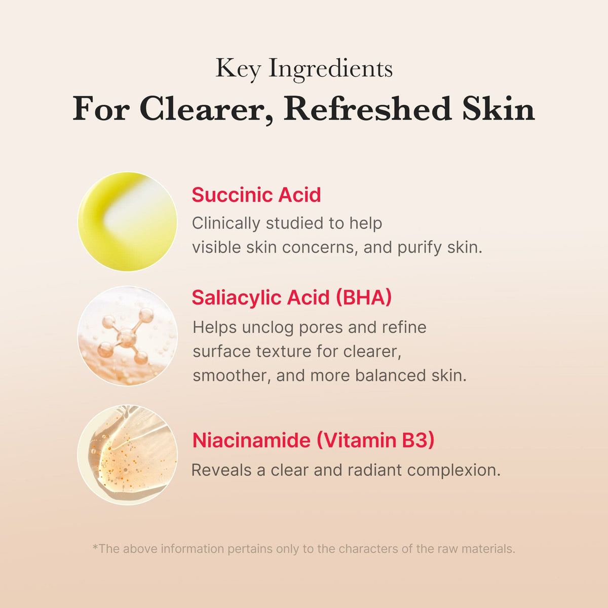 Medicube Red Succinic Acid Peeling Pad – key ingredients: succinic acid, salicylic acid and niacinamide