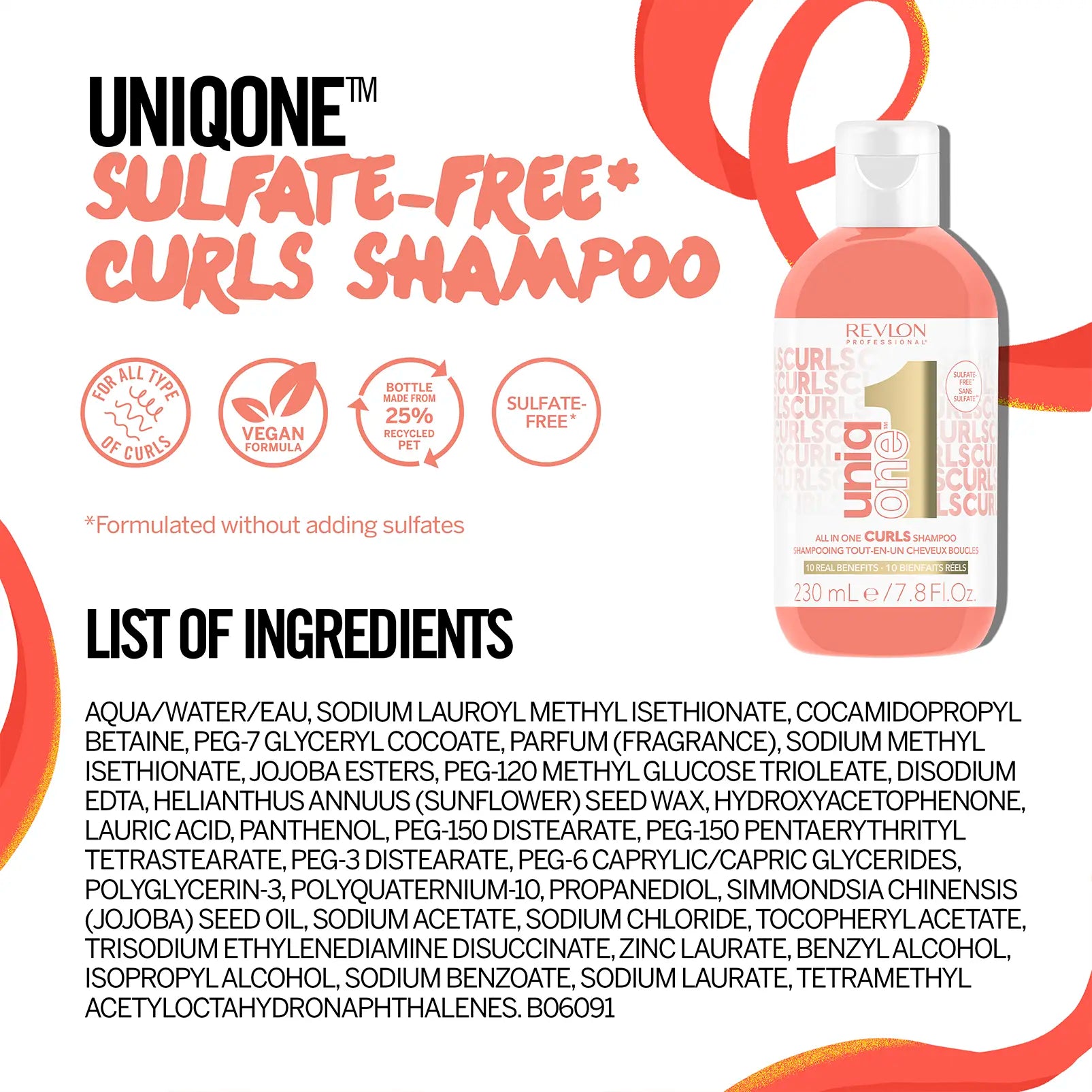 Revlon UniqOne Curls Σαμπουάν 230ml
